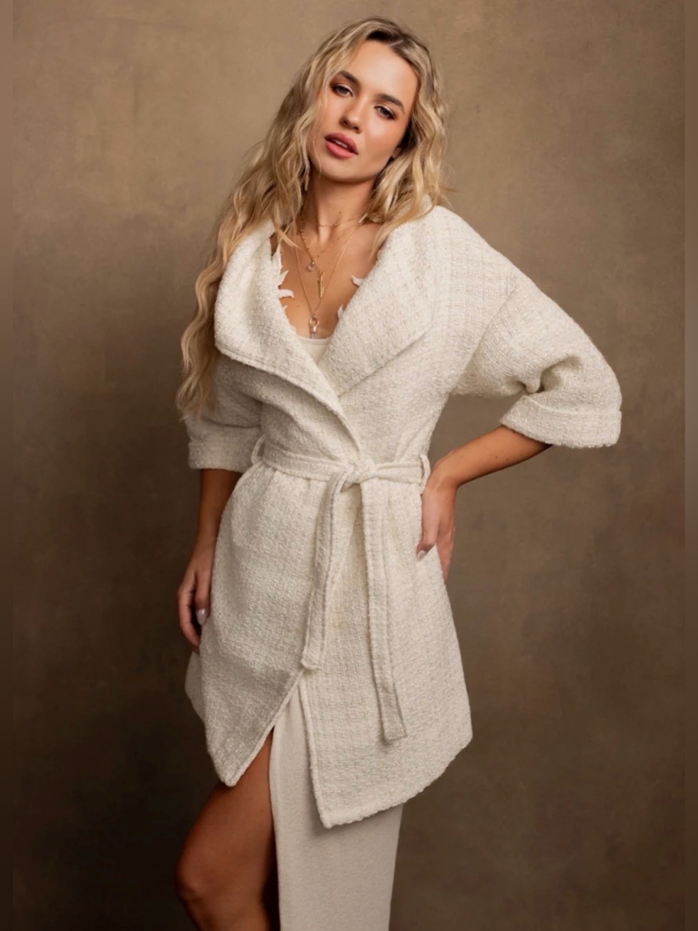 Joyfulie HEDY JACKET IN ECRU  XL